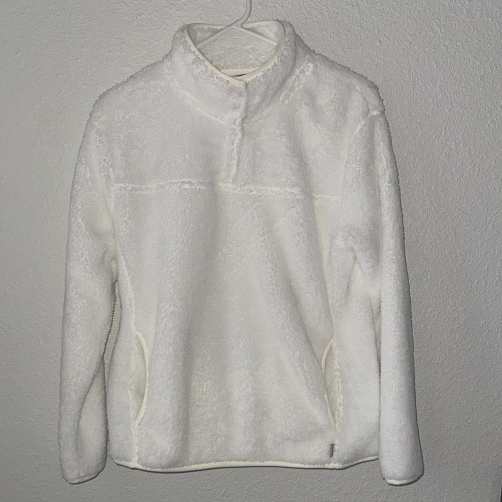 Eddie Bauer Women's White Fleece Jacket